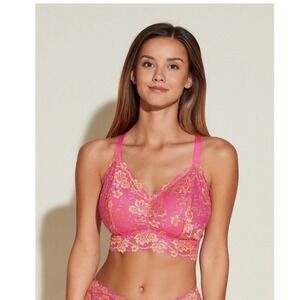 Cosabella Savona Ultra Curvy Longline Bralette Rani Pink Gold - Size XS / NWT